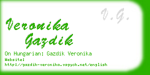 veronika gazdik business card